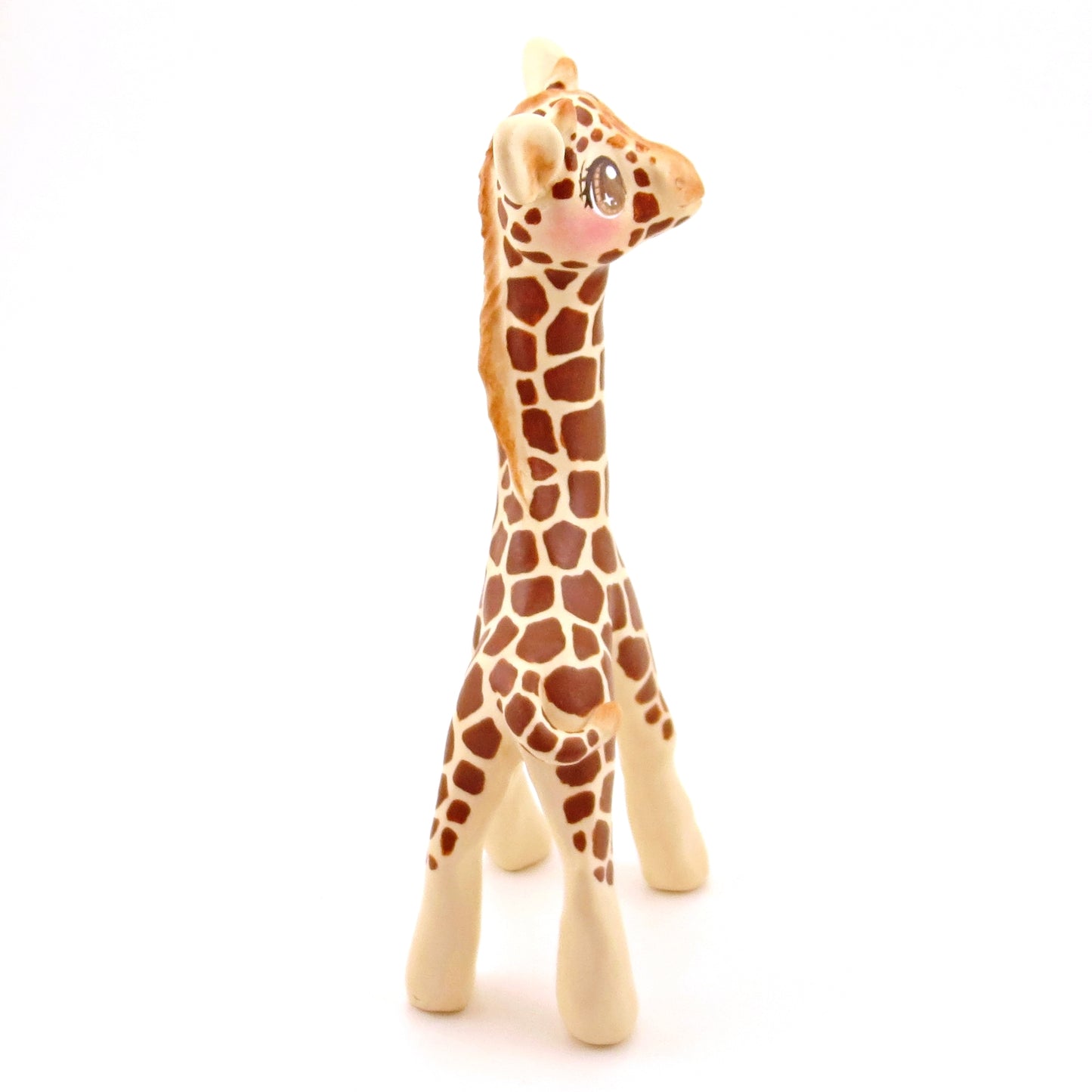 Giraffe Figurine - Polymer Clay Animals Continents Collection