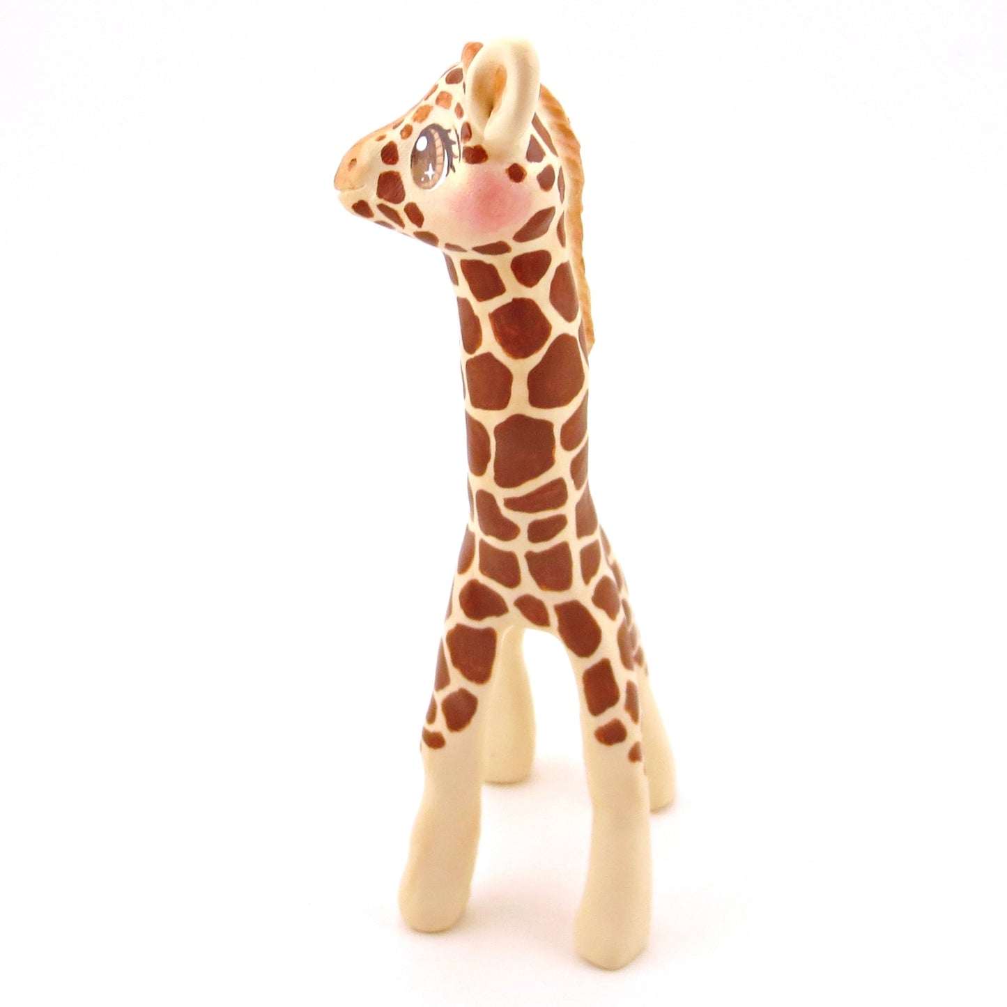 Giraffe Figurine - Polymer Clay Animals Continents Collection