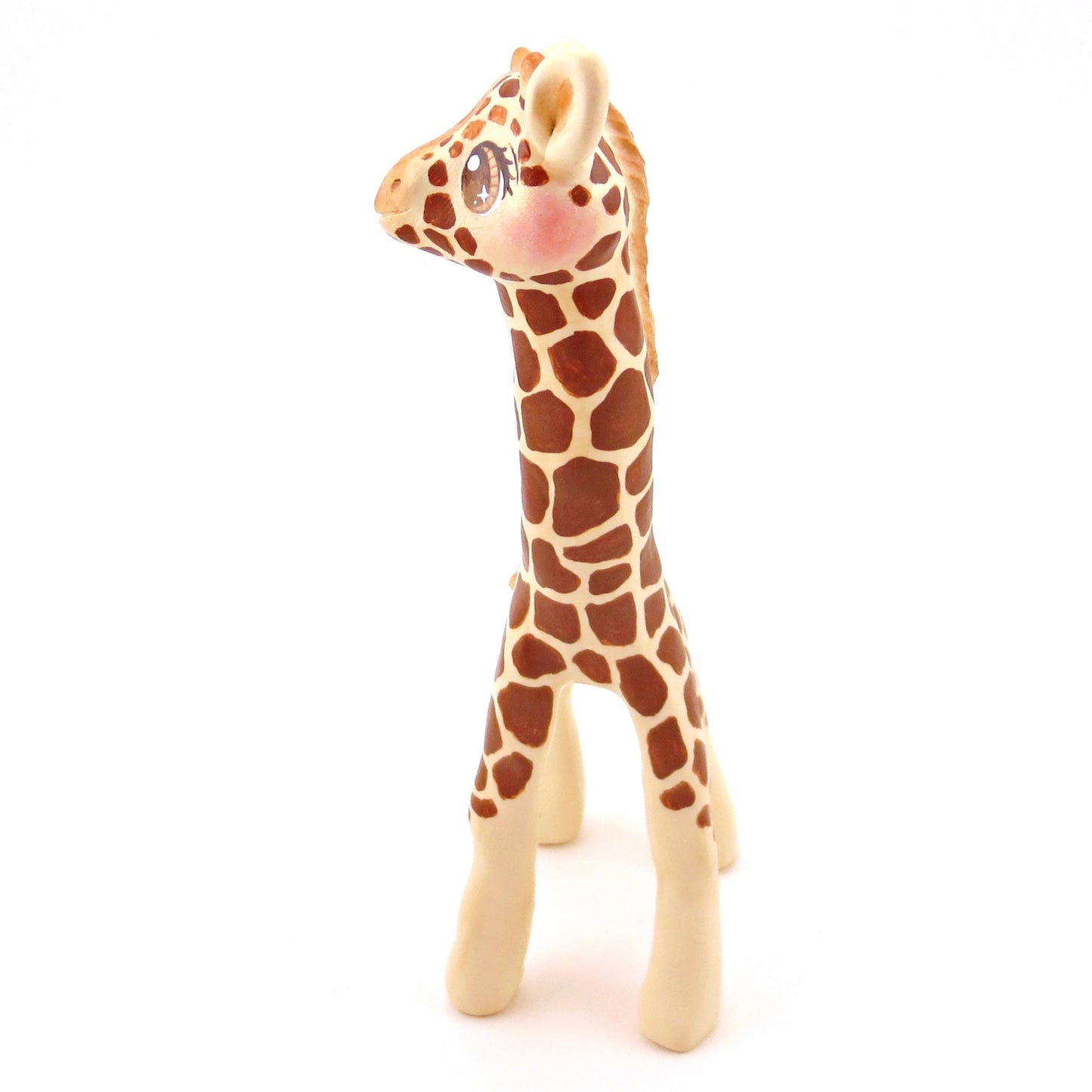 Giraffe Figurine - Polymer Clay Animals Continents Collection