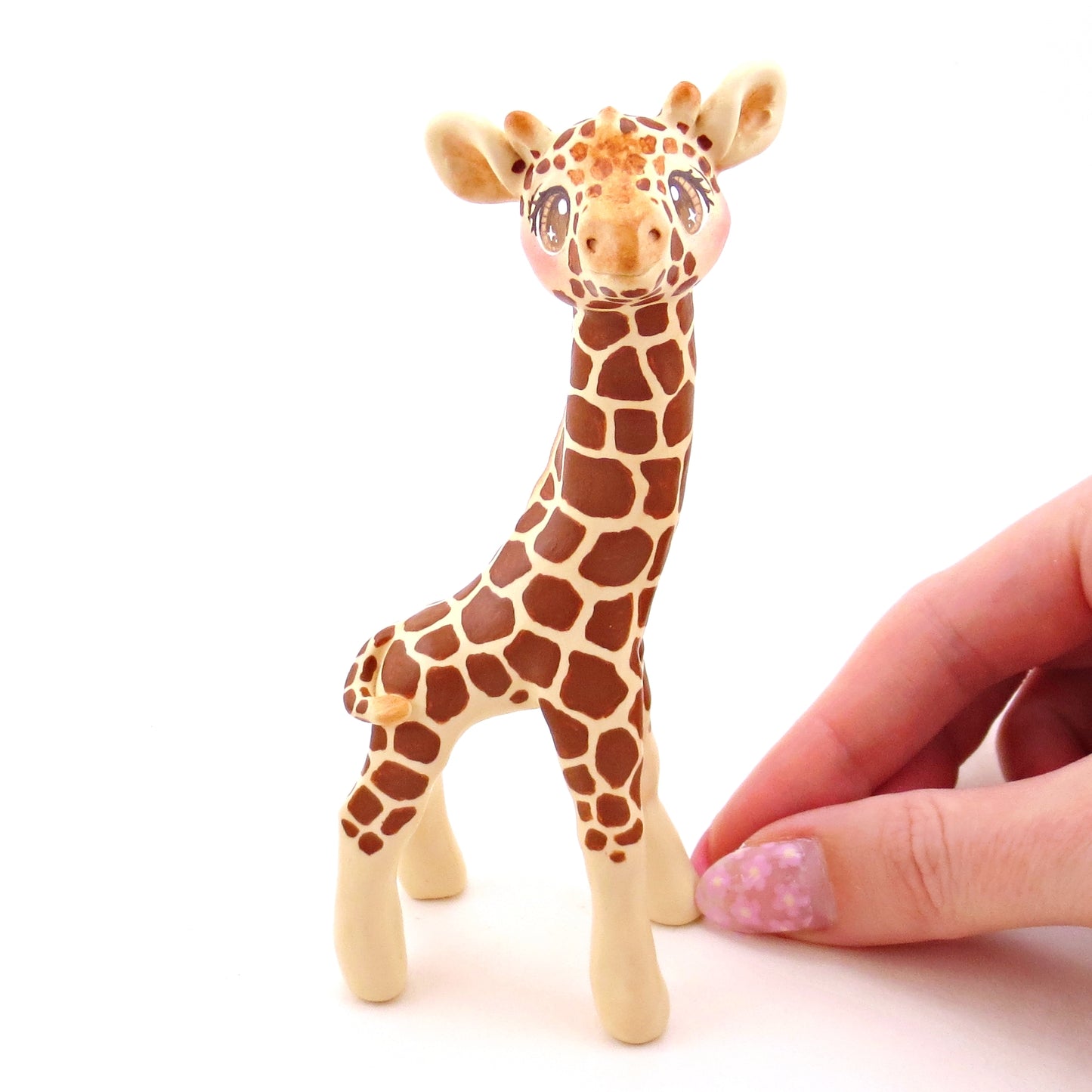 Giraffe Figurine - Polymer Clay Animals Continents Collection