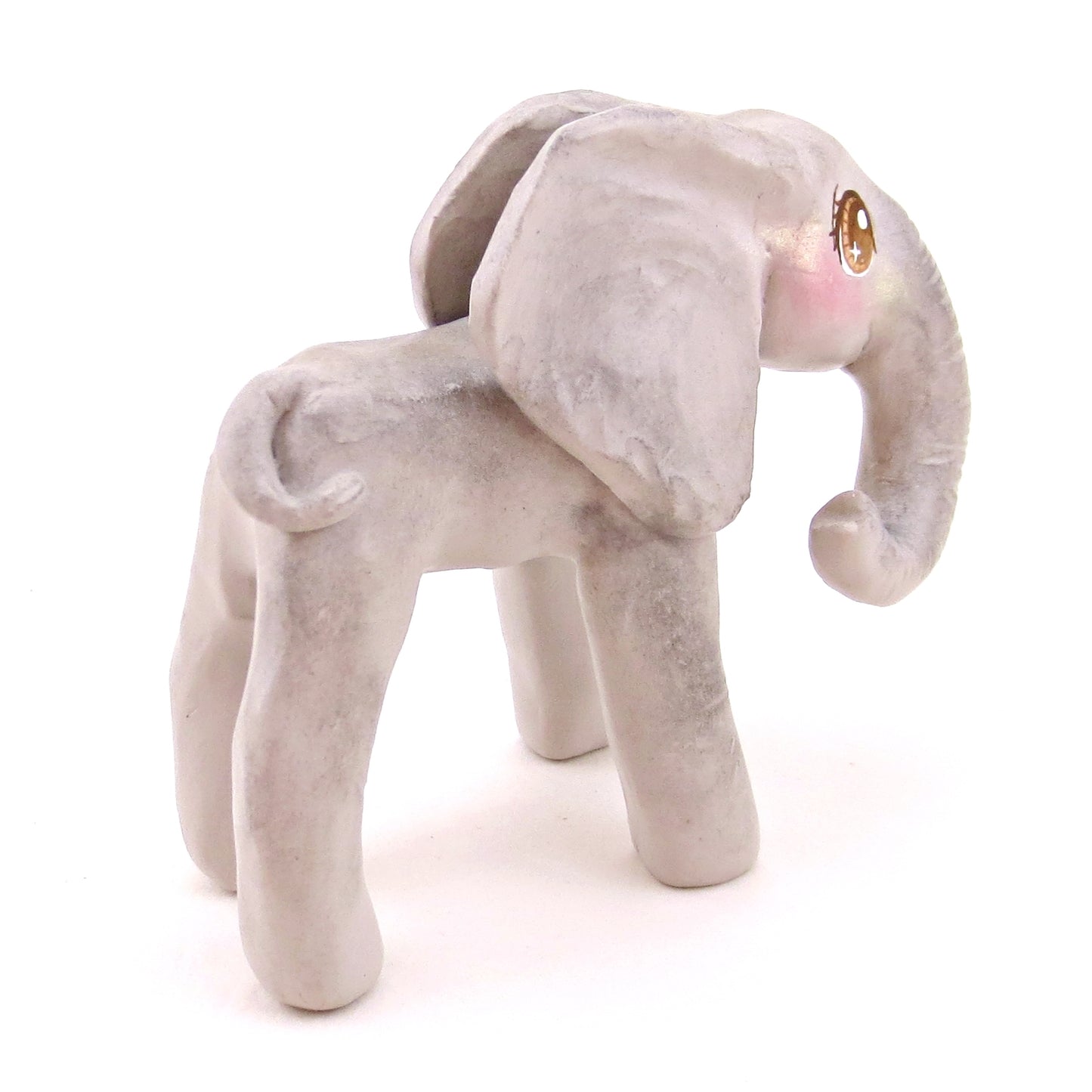 Elephant Figurine - Polymer Clay Animals Continents Collection