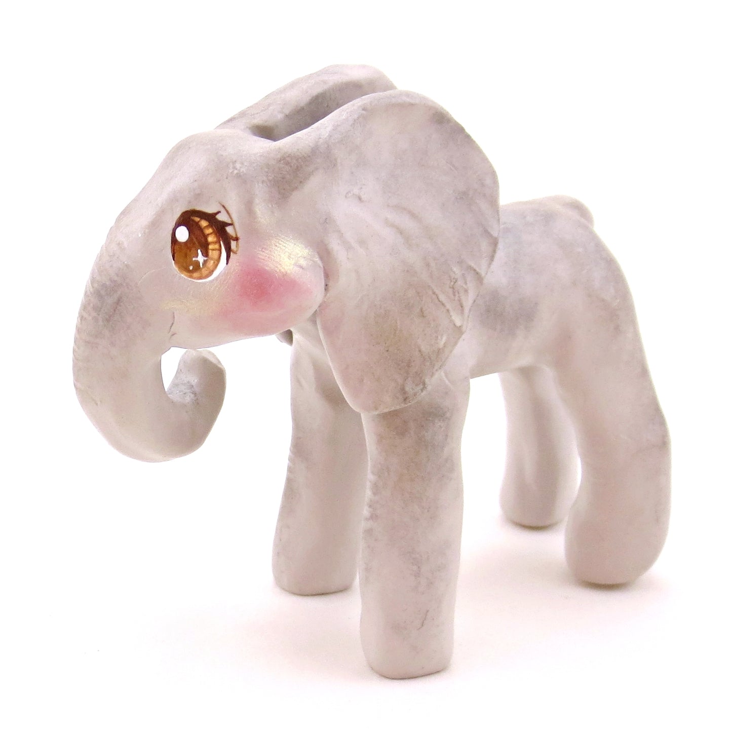 Elephant Figurine - Polymer Clay Animals Continents Collection