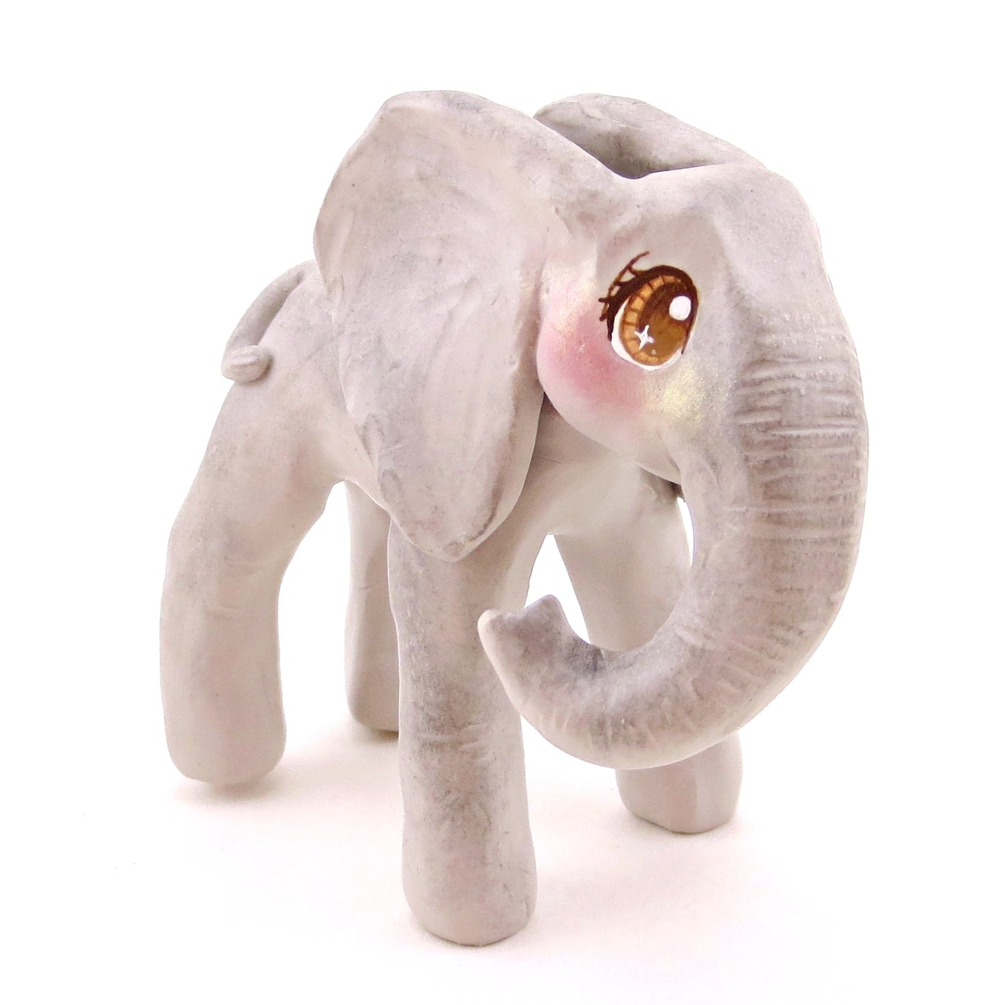 Elephant Figurine - Polymer Clay Animals Continents Collection