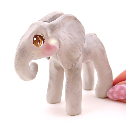 Elephant Figurine - Polymer Clay Animals Continents Collection