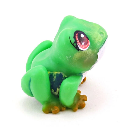 Red-Eyed Tree Frog Figurine - Polymer Clay Animals Continents Collection