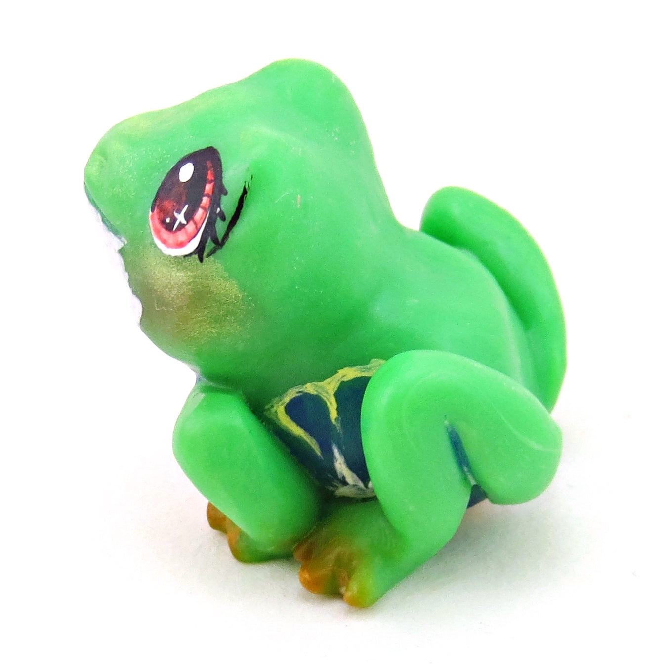 Red-Eyed Tree Frog Figurine - Polymer Clay Animals Continents Collection