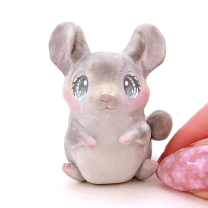 Chinchilla Figurine - Polymer Clay Animals Continents Collection