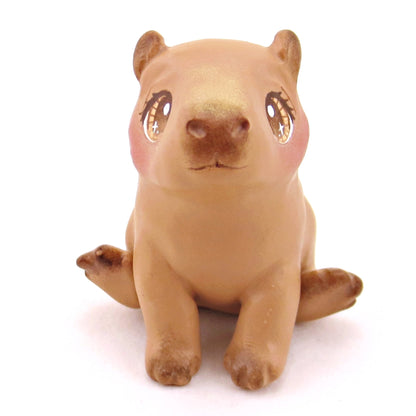 Capybara Figurine - Polymer Clay Animals Continents Collection