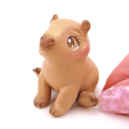 Capybara Figurine - Polymer Clay Animals Continents Collection