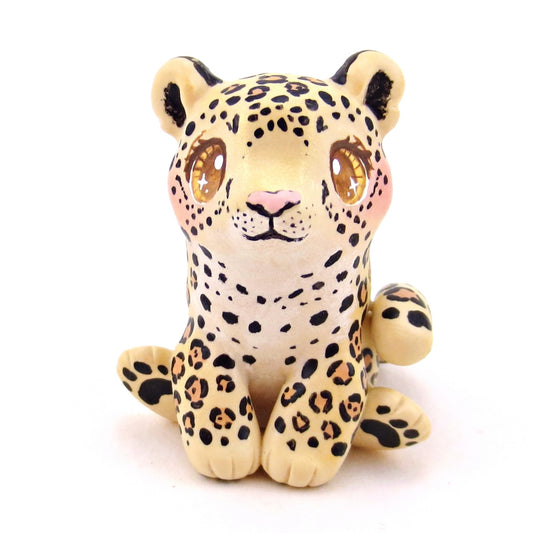 Jaguar Figurine - Polymer Clay Animals Continents Collection