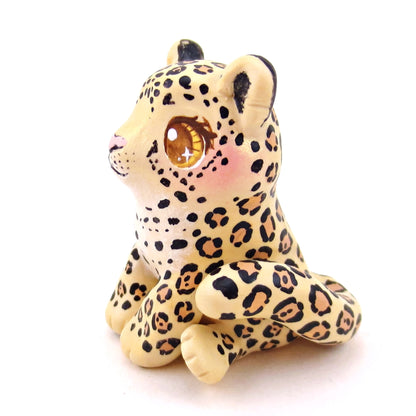 Jaguar Figurine - Polymer Clay Animals Continents Collection