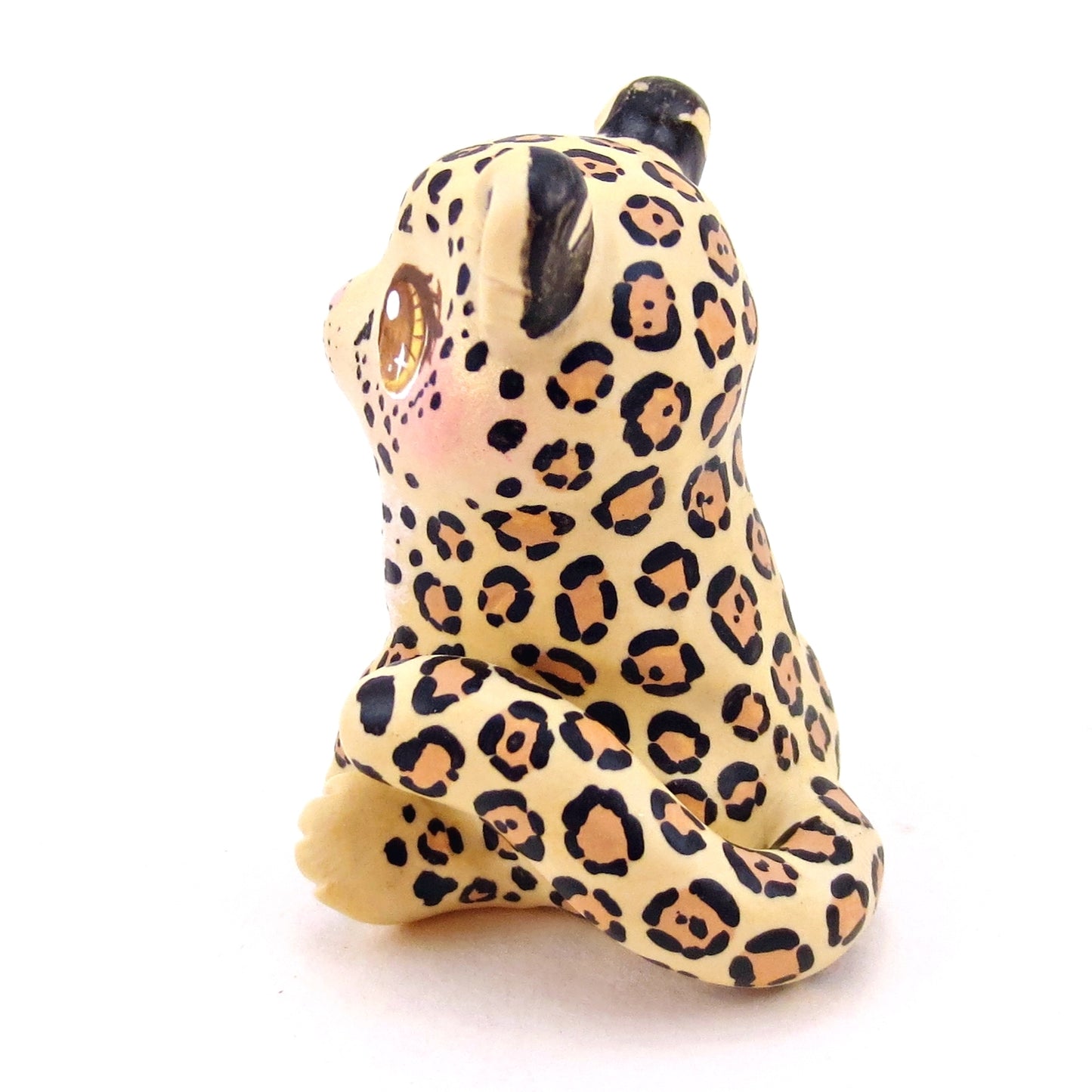 Jaguar Figurine - Polymer Clay Animals Continents Collection