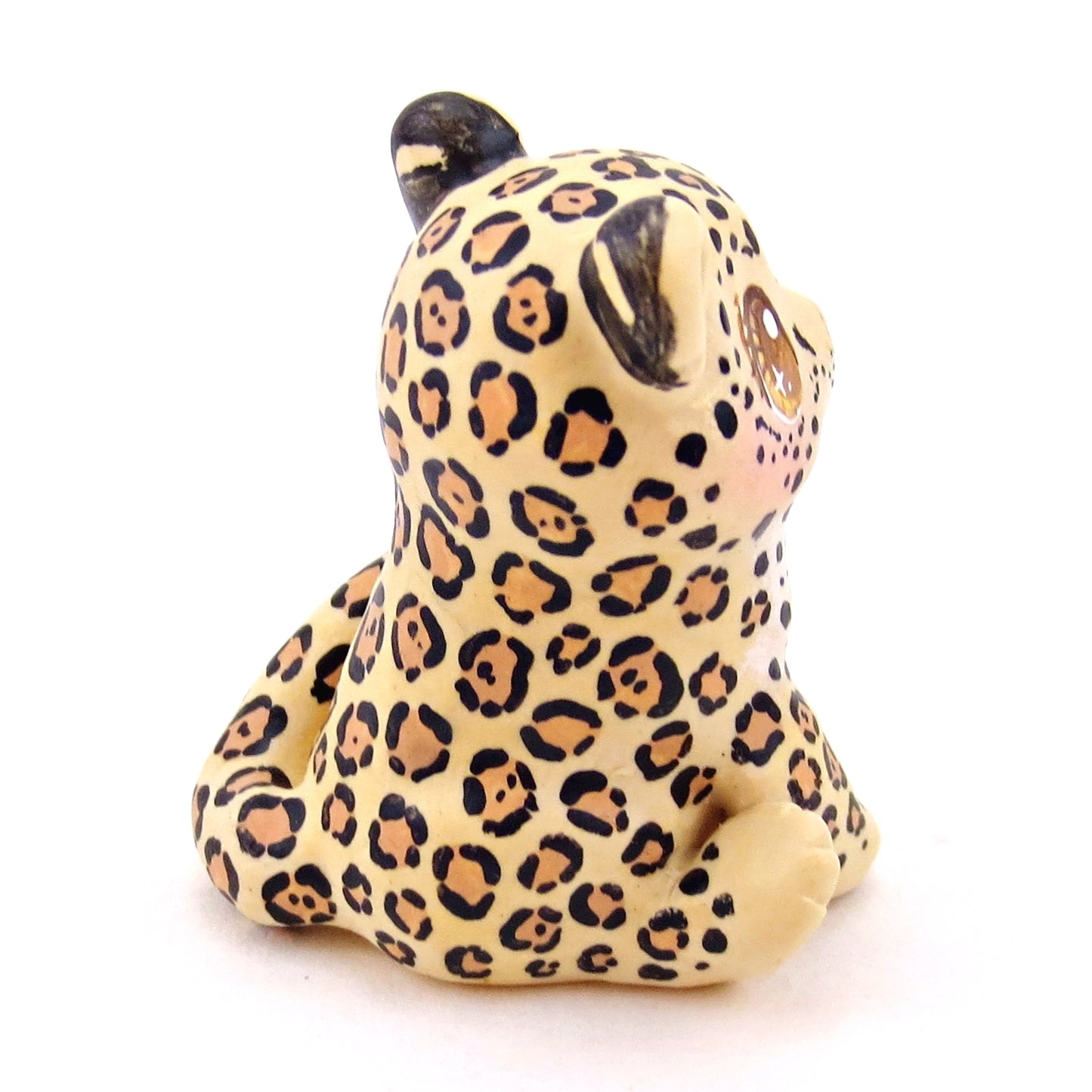 Jaguar Figurine - Polymer Clay Animals Continents Collection