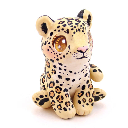 Jaguar Figurine - Polymer Clay Animals Continents Collection