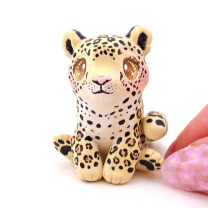 Jaguar Figurine - Polymer Clay Animals Continents Collection