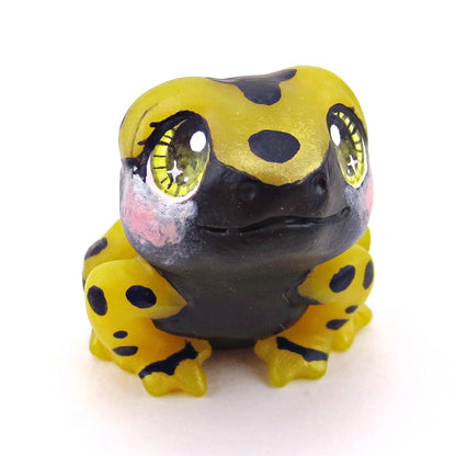 Yellow-Banded Poison Dart Frog Figurine - Polymer Clay Animals Continents Collection