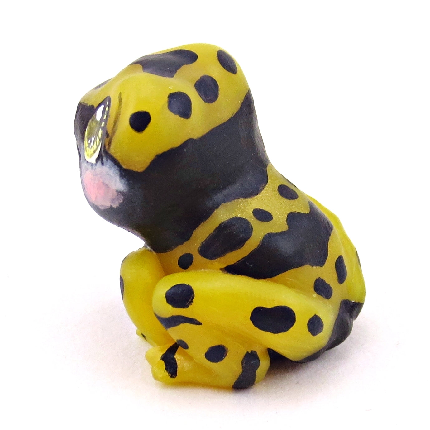 Yellow-Banded Poison Dart Frog Figurine - Polymer Clay Animals Continents Collection