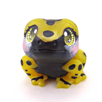 Yellow-Banded Poison Dart Frog Figurine - Polymer Clay Animals Continents Collection