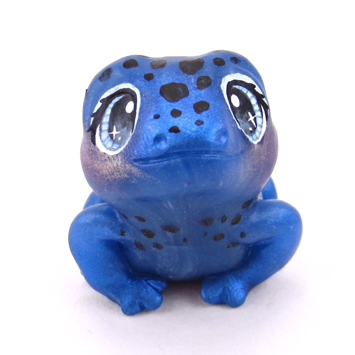 Blue Poison Dart Frog Figurine - Polymer Clay Animals Continents Collection