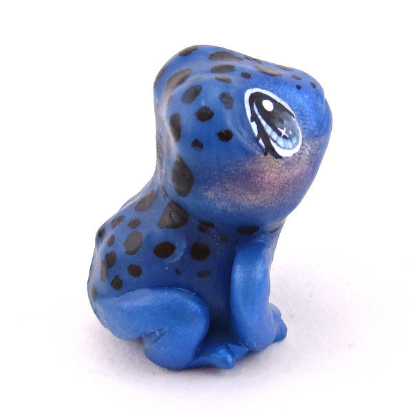 Blue Poison Dart Frog Figurine - Polymer Clay Animals Continents Collection