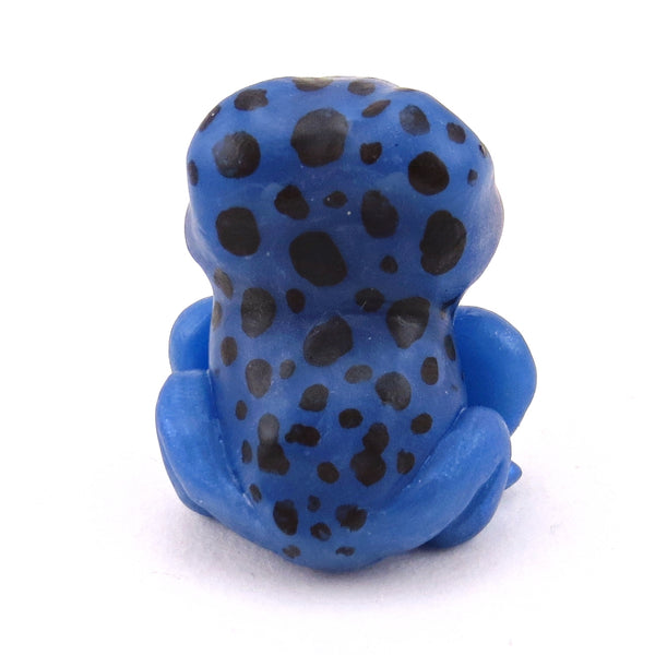 Blue Poison Dart Frog Figurine - Polymer Clay Animals Continents Collection
