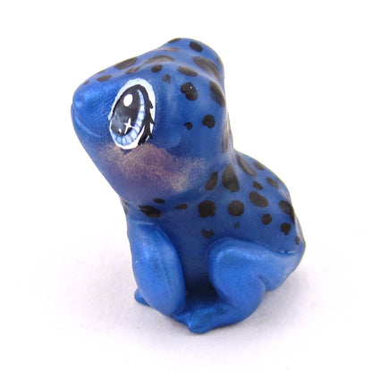 Blue Poison Dart Frog Figurine - Polymer Clay Animals Continents Collection