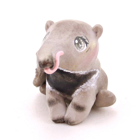 Giant Anteater Figurine - Polymer Clay Animals Continents Collection