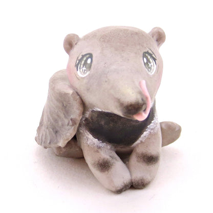 Giant Anteater Figurine - Polymer Clay Animals Continents Collection