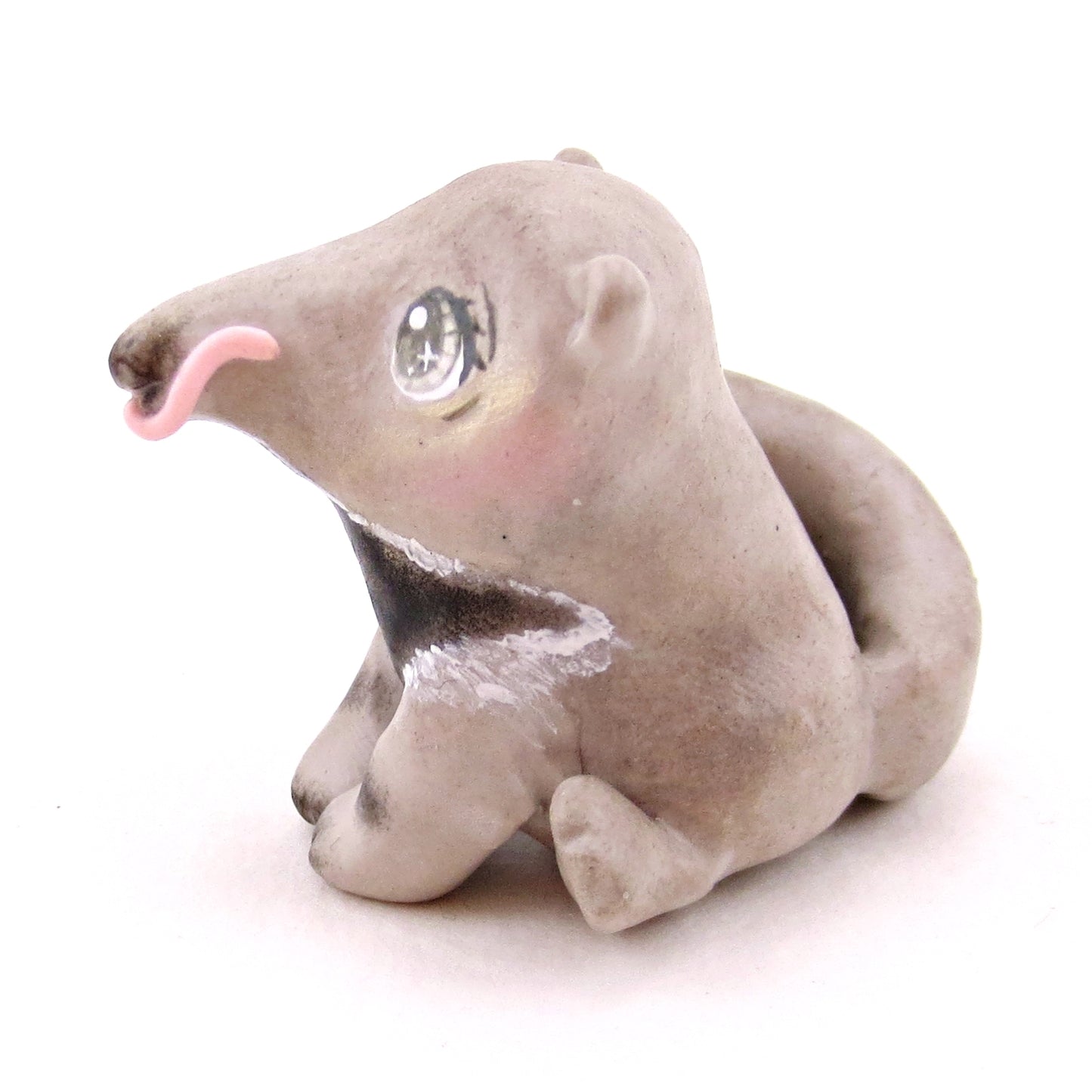 Giant Anteater Figurine - Polymer Clay Animals Continents Collection