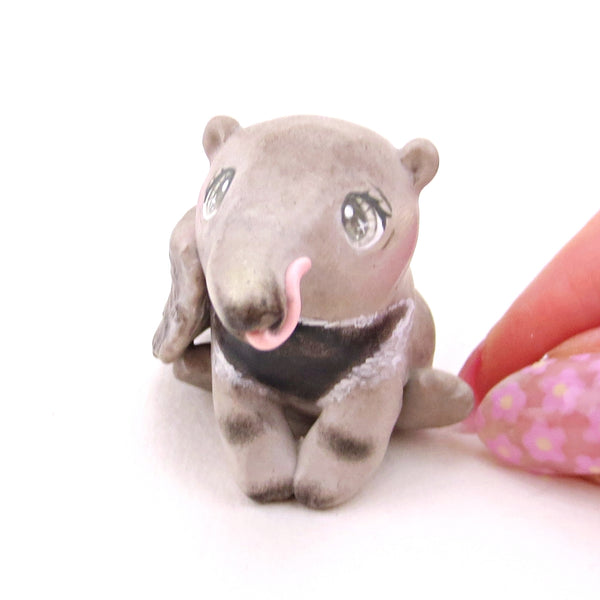 Giant Anteater Figurine - Polymer Clay Animals Continents Collection