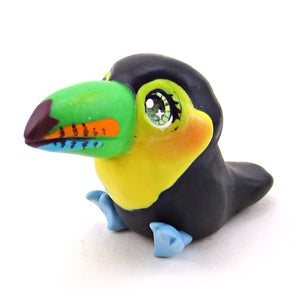 Keel-Billed Toucan Figurine - Polymer Clay Animals Continents Collection