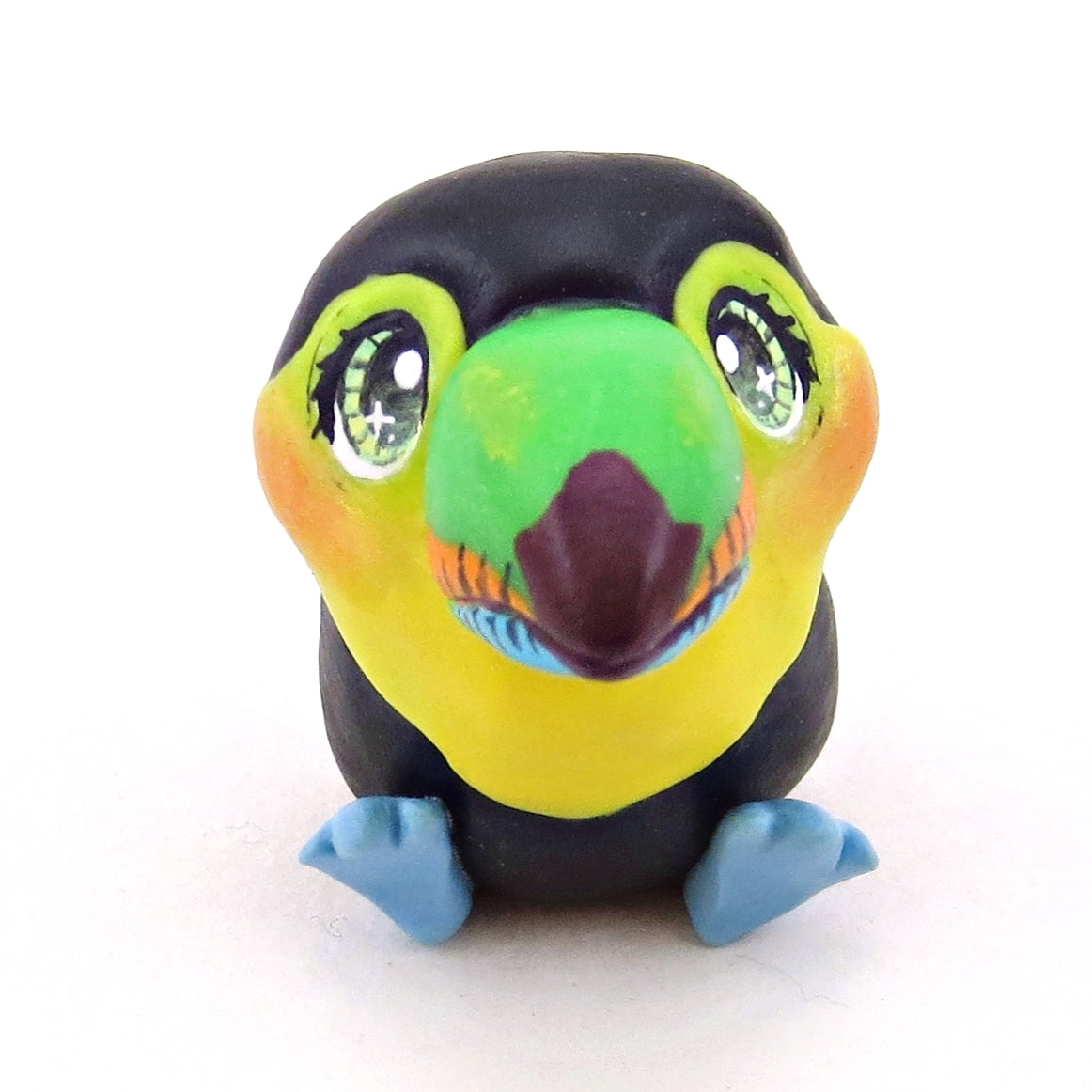 Keel-Billed Toucan Figurine - Polymer Clay Animals Continents Collection