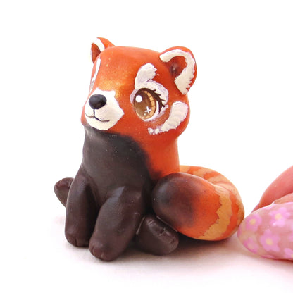 Red Panda Figurine - Polymer Clay Animals Continents Collection