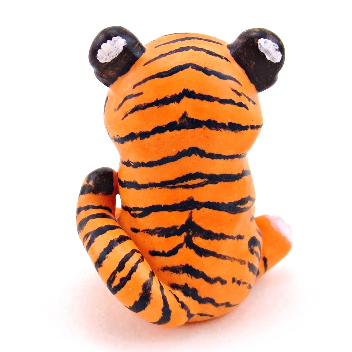 Blue-Eyed Tiger Figurine - Polymer Clay Animals Continents Collection