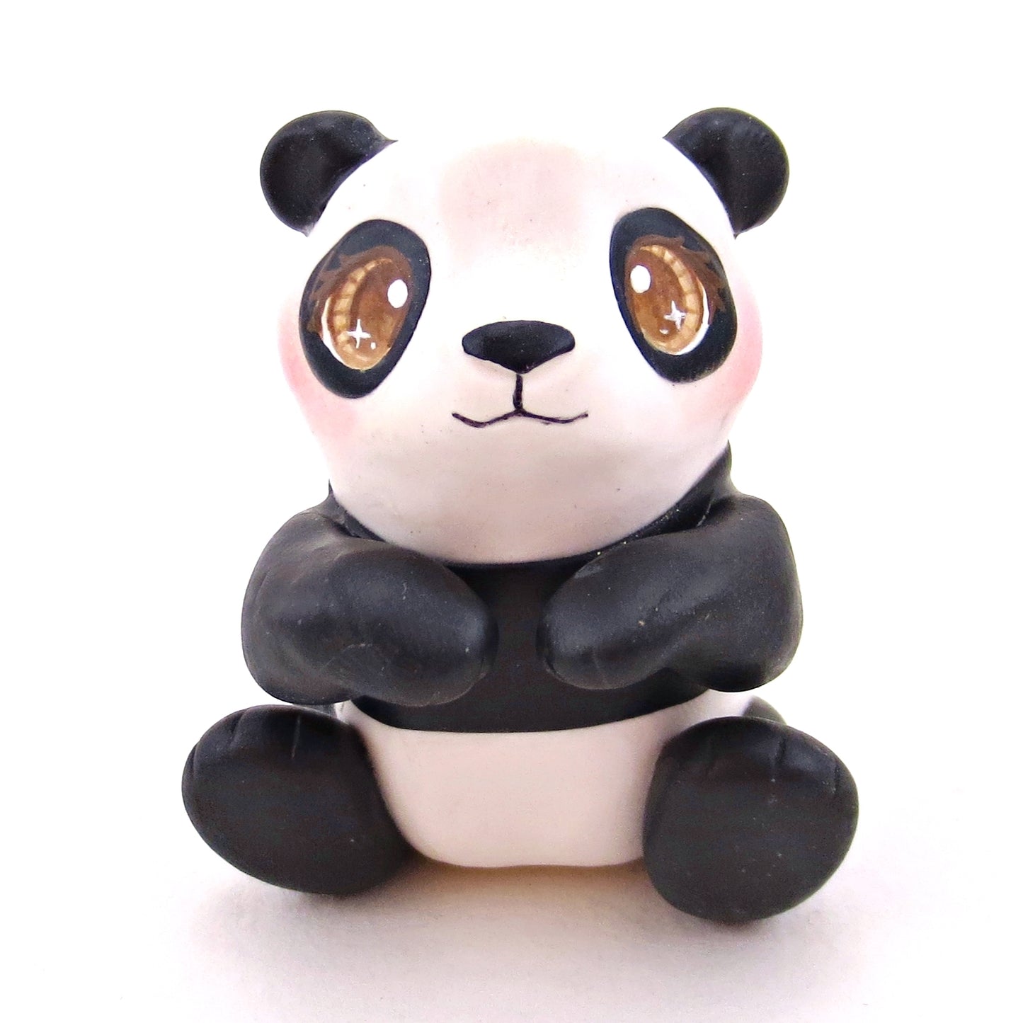 Panda Figurine - Polymer Clay Animals Continents Collection