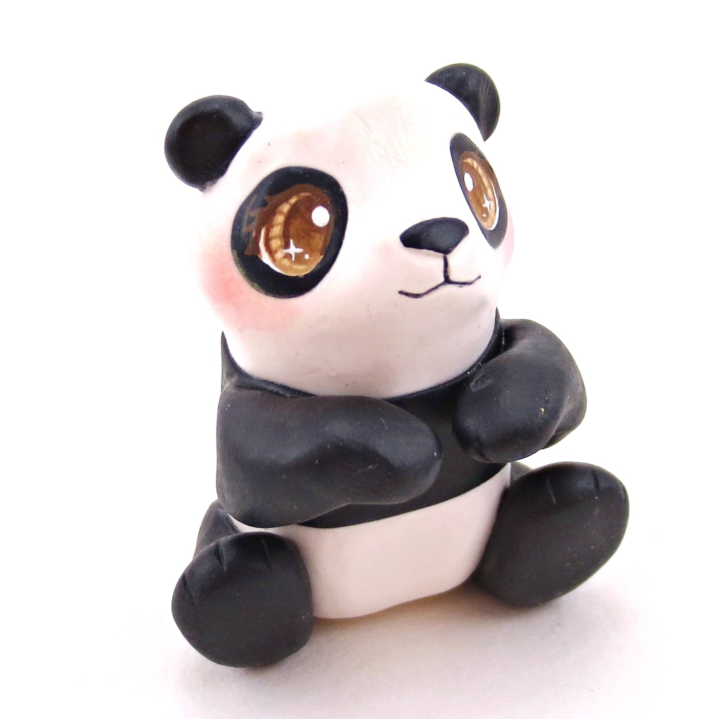 Panda Figurine - Polymer Clay Animals Continents Collection