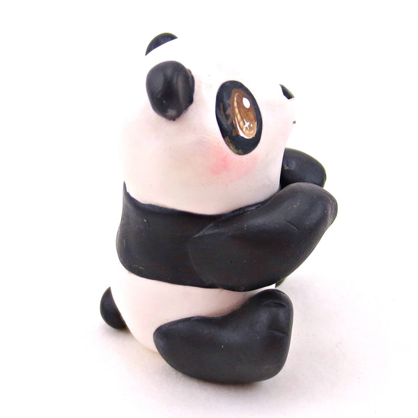 Panda Figurine - Polymer Clay Animals Continents Collection