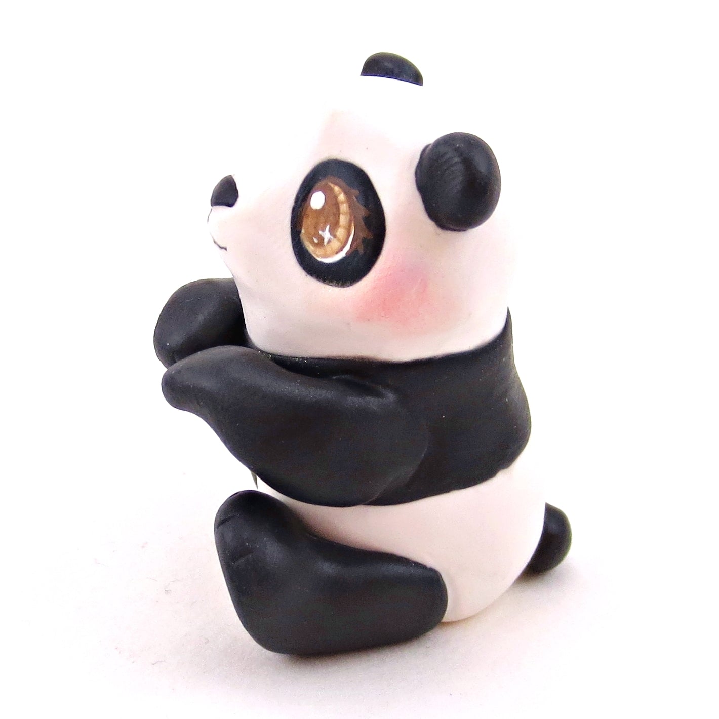 Panda Figurine - Polymer Clay Animals Continents Collection