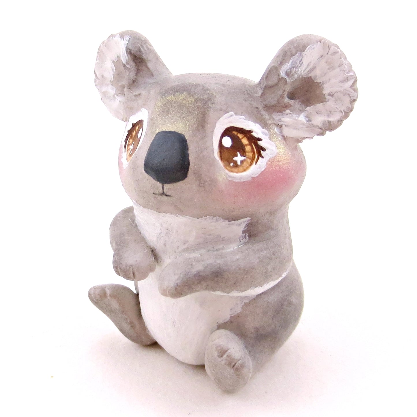 Brown-Eyed Koala Figurine - Polymer Clay Animals Continents Collection