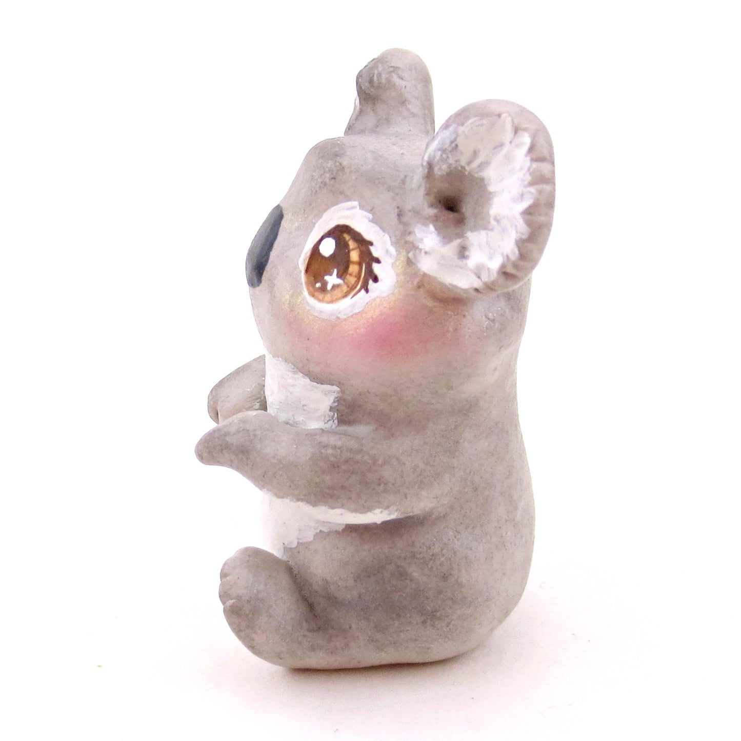 Brown-Eyed Koala Figurine - Polymer Clay Animals Continents Collection