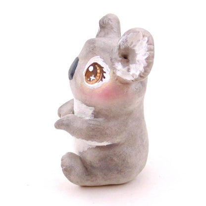 Brown-Eyed Koala Figurine - Polymer Clay Animals Continents Collection