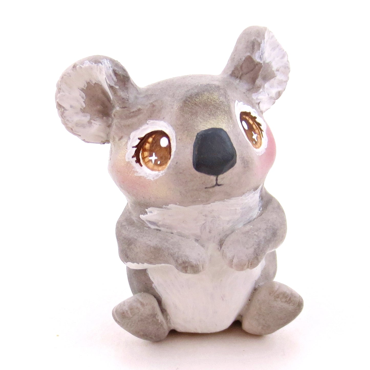 Brown-Eyed Koala Figurine - Polymer Clay Animals Continents Collection