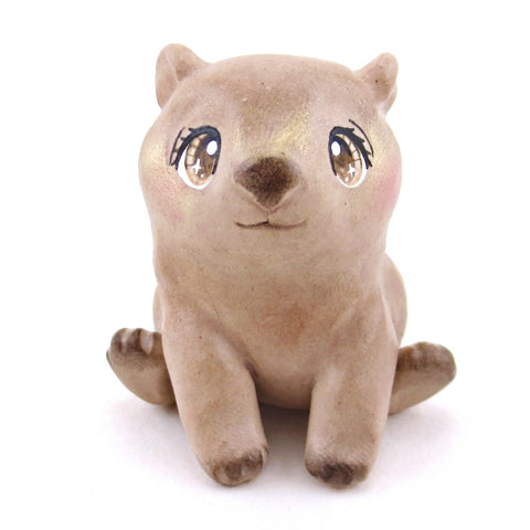 Wombat Figurine - Polymer Clay Animals Continents Collection