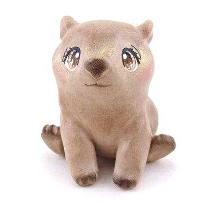 Wombat Figurine - Polymer Clay Animals Continents Collection