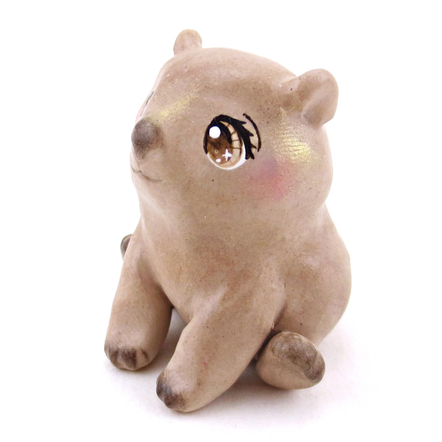 Wombat Figurine - Polymer Clay Animals Continents Collection