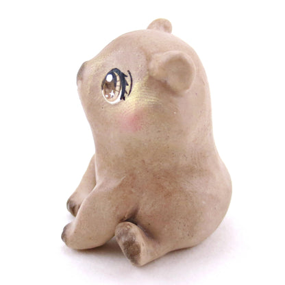 Wombat Figurine - Polymer Clay Animals Continents Collection