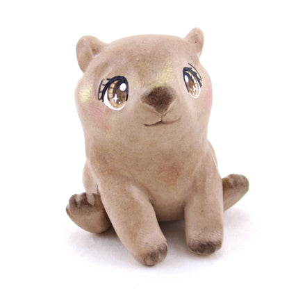 Wombat Figurine - Polymer Clay Animals Continents Collection