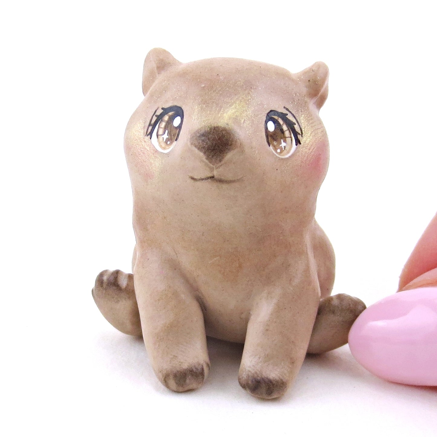 Wombat Figurine - Polymer Clay Animals Continents Collection