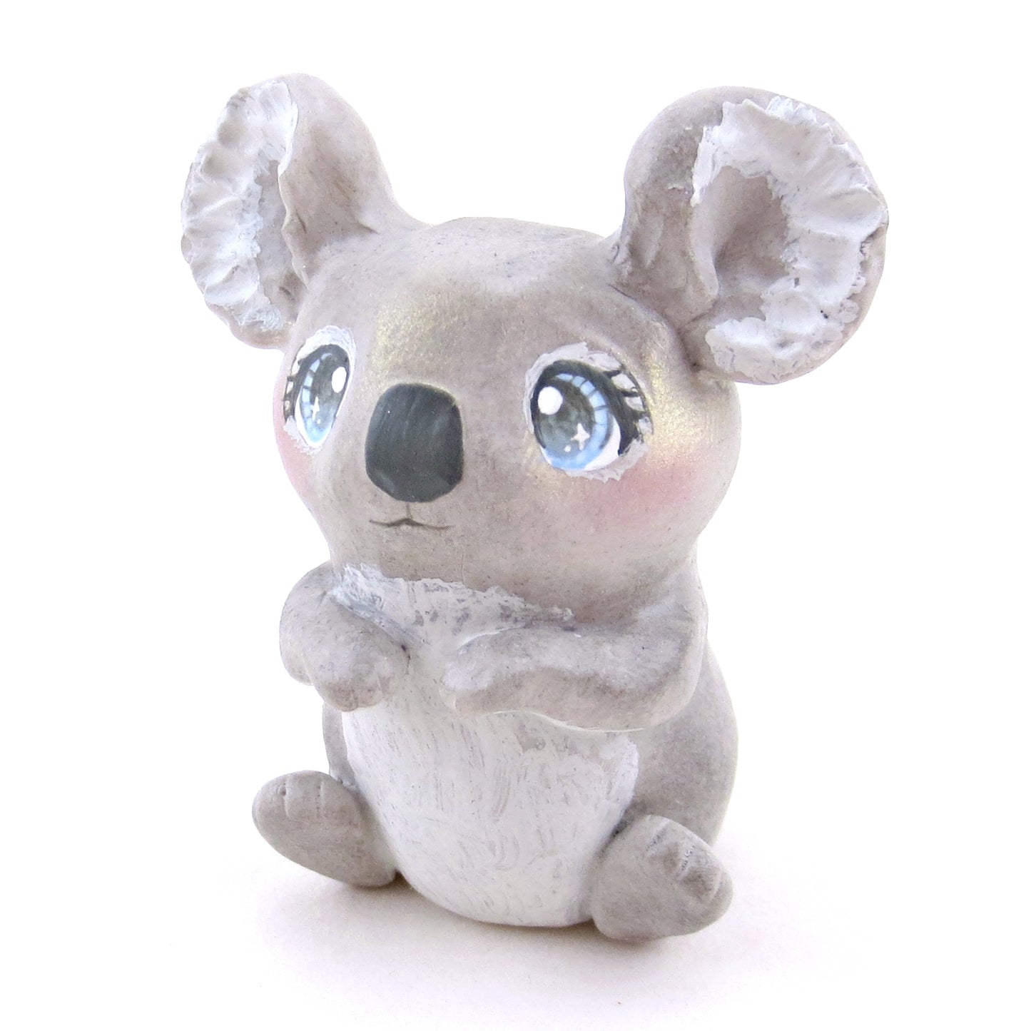 Blue/Grey-Eyed Koala Figurine - Polymer Clay Animals Continents Collection