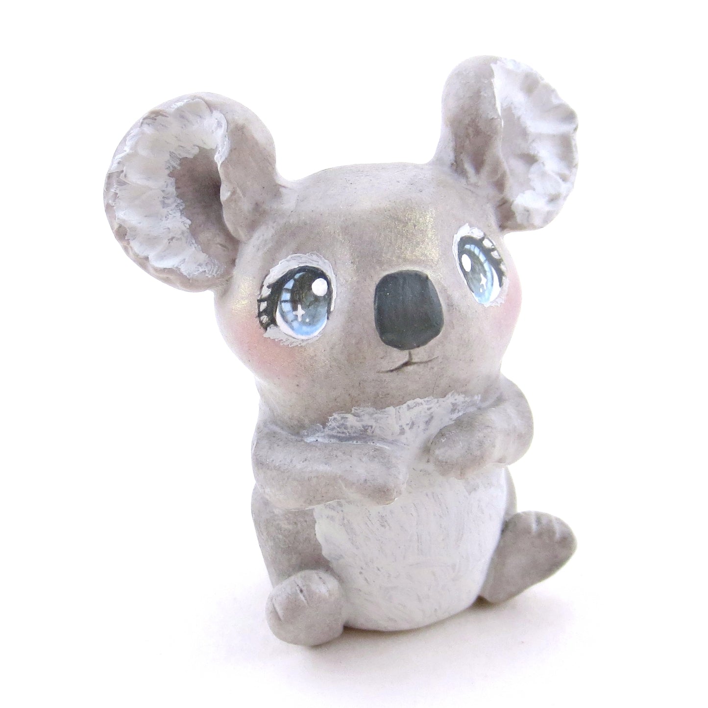 Blue/Grey-Eyed Koala Figurine - Polymer Clay Animals Continents Collection